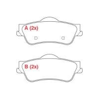 PASTILHA FREIO TRASEIRO WILLTEC - PW683 E-CLASS SLK-CLASS