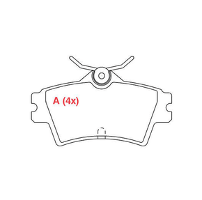 PASTILHA DE FREIO TRASEIRO WILLTEC - PW731 -
