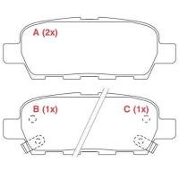 PASTILHA DE FREIO TRASEIRO WILLTEC - PW77 -