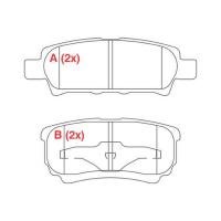 PASTILHA DE FREIO TRASEIRO WILLTEC - PW808 - ES350