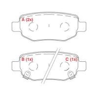 PASTILHA DE FREIO TRASEIRO WILLTEC - PW881 - 620