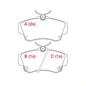 PASTILHA FREIO CHRYSLER