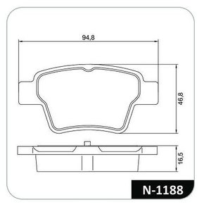 PASTILHA FREIO CITROEN CI2C