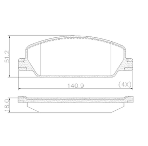 PASTILHA DE FREIO FI - Fras le