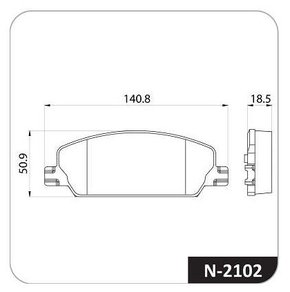 PASTILHA DE FREIO FI - Cobreq