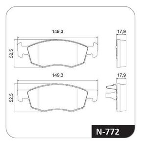 PASTILHA DE FREIO FI - Cobreq