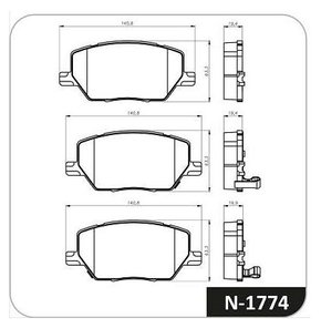 PASTILHA FREIO FI F7S