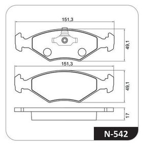 PASTILHA DE FREIO FI - Cobreq