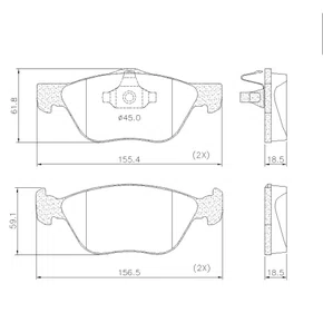 PASTILHA FREIO FIAT F20L