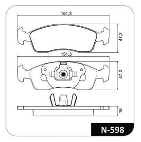 PASTILHA FREIO FI F21C