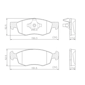 PASTILHA FREIO FIAT F29L