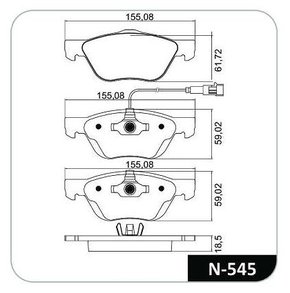 PASTILHA FREIO FI F29S