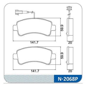 PASTILHA FREIO FI F37C