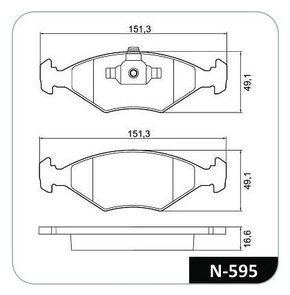 PASTILHA FREIO FI F1C