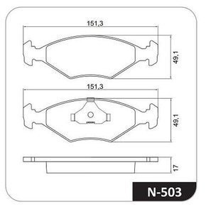 PASTILHA FREIO FI F6S