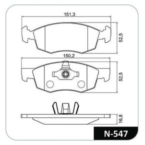PASTILHA FREIO FI F40S