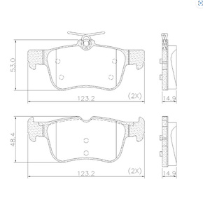 PASTILHA DE FREIO FORD - Fras le