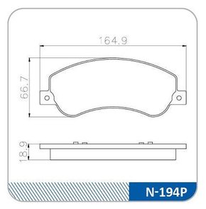 PASTILHA FREIO FORD FO14S