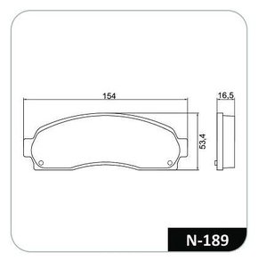 PASTILHA FREIO FORD FO17C