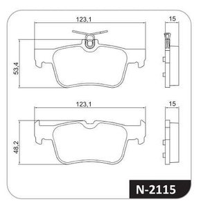 PASTILHA FREIO FORD FO19C
