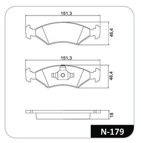 PASTILHA FREIO FORD FO20C