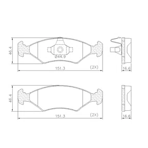PASTILHA FREIO FORD FO21L