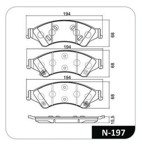 PASTILHA FREIO FORD FO28S
