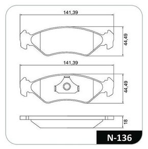 PASTILHA FREIO FORD FO3C