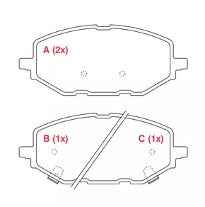 PASTILHA FREIO GM