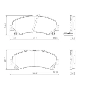 PASTILHA FREIO GM G15L