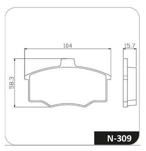 PASTILHA FREIO GM G23S