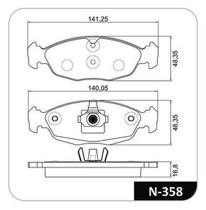 PASTILHA FREIO GM G26S