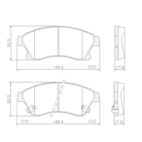 PASTILHA FREIO GM G36L