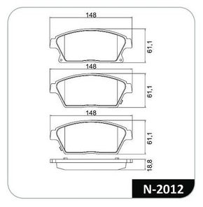 PASTILHA FREIO GM G36S
