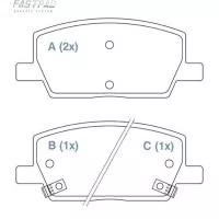 PASTILHA FREIO GM G42W