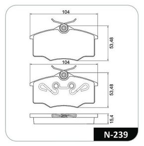 PASTILHA FREIO GM/HONDA/ISUZU / TRASEIRO