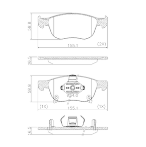 PASTILHA DE FREIO GM/VW - Fras le