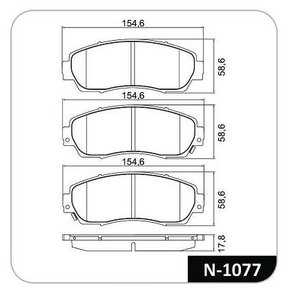 PASTILHA FREIO HONDA H10LF