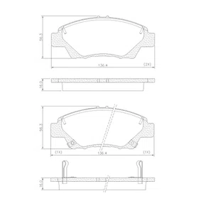 PASTILHA FREIO HONDA H13F