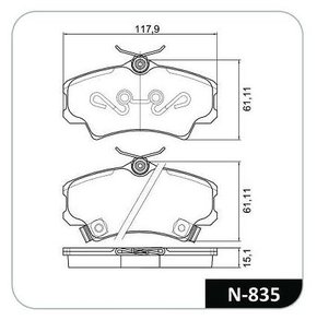 PASTILHA FREIO HONDA H2S