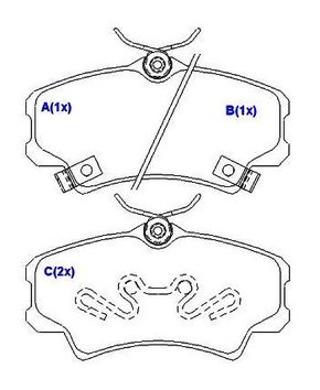 PASTILHA FREIO HONDA H3S