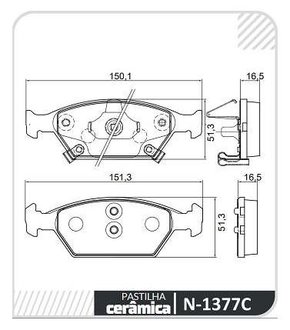 PASTILHA FREIO HONDA H5LF