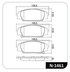 PASTILHA FREIO HONDA H6C