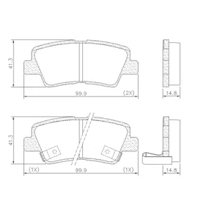 PASTILHA FREIO HYUNDAI