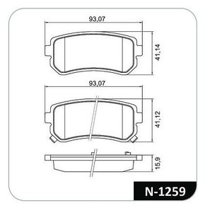 PASTILHA FREIO HYUNDAI / DIANTEIRO