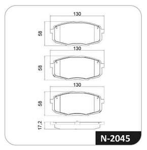 PASTILHA FREIO HYUNDAI HY14C
