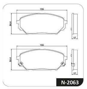 PASTILHA FREIO HYUNDAI HY6C