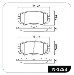 PASTILHA FREIO HYUNDAI HY8C