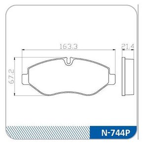 PASTILHA FREIO HYUNDAI HY16C