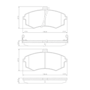 PASTILHA FREIO JAC MOTORS  JM2F